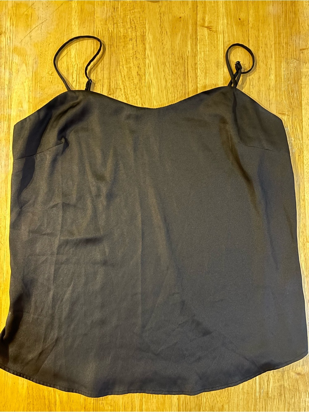 Dynamite Black Satin Spaghetti Strap Cami